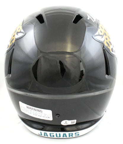 Travis Hunter Signed Jacksonville Jaguars F/S Speed Helmet - Beckett W Hologram