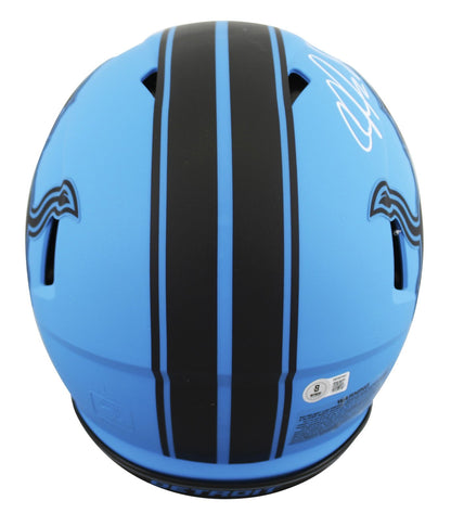 Lions Calvin Johnson Signed Rave Full Size Speed Proline Helmet BAS Witnessed