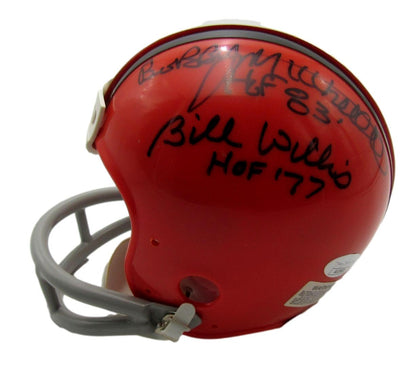 Browns HOFers (3) Lavelli, Willis, Mitchell Signed/Auto Mini Helmet JSA 201577