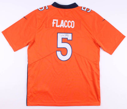 Joe Flacco Signed Denver Broncos Jersey (JSA COA) Super Bowl XLVII Champion