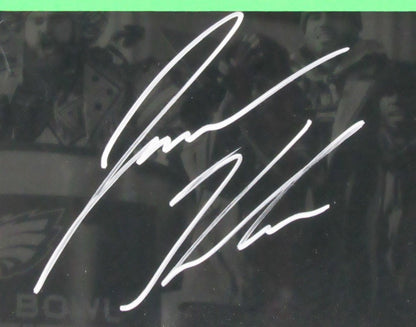 Jason Kelce Eagles Autographed Photo Collage Framed PSA 200723