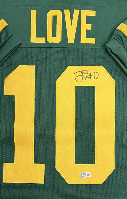 Packers Quarterback JORDAN LOVE Signed Custom Replica 1950's Jersey AUTO - BAS