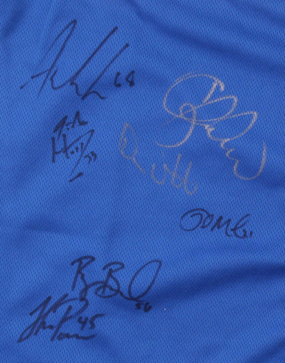 Toronto Blue Jays Majestic Jersey Signed by (13) with Devon White, 12 others