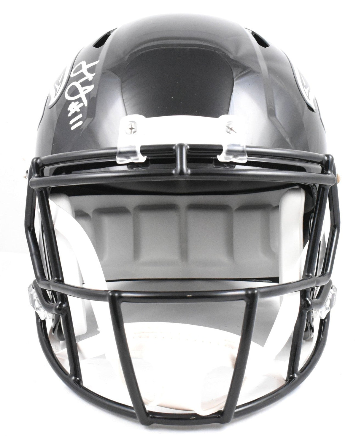 Julio Jones Autographed Atlanta Falcons F/S Speed Helmet -Beckett W Holo*Silver