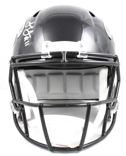 Julio Jones Autographed Atlanta Falcons F/S Speed Helmet -Beckett W Holo*Silver