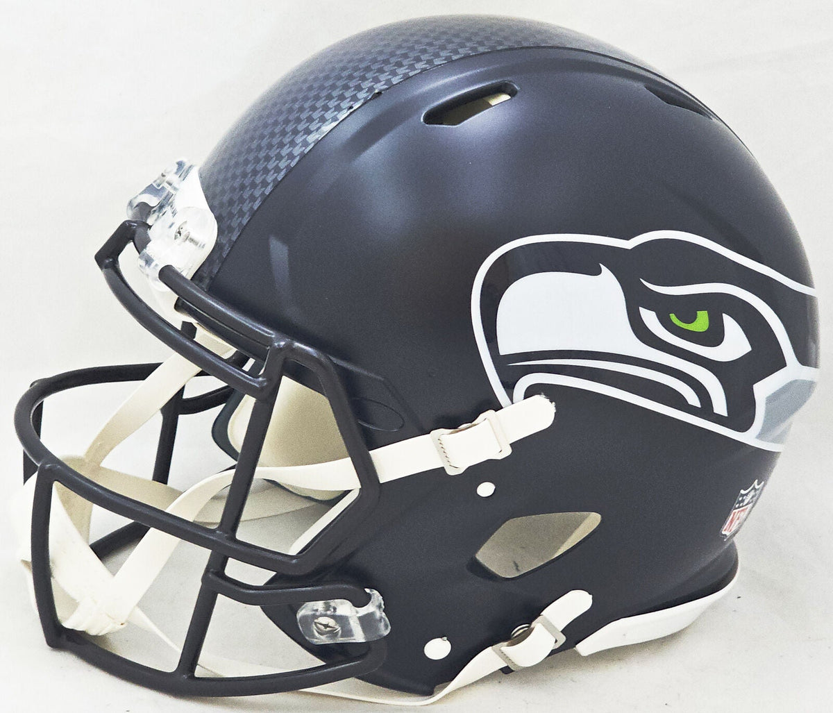 KAM CHANCELLOR AUTOGRAPHED SEAHAWKS BLUE FULL SIZE AUTHENTIC HELMET MCS 220822