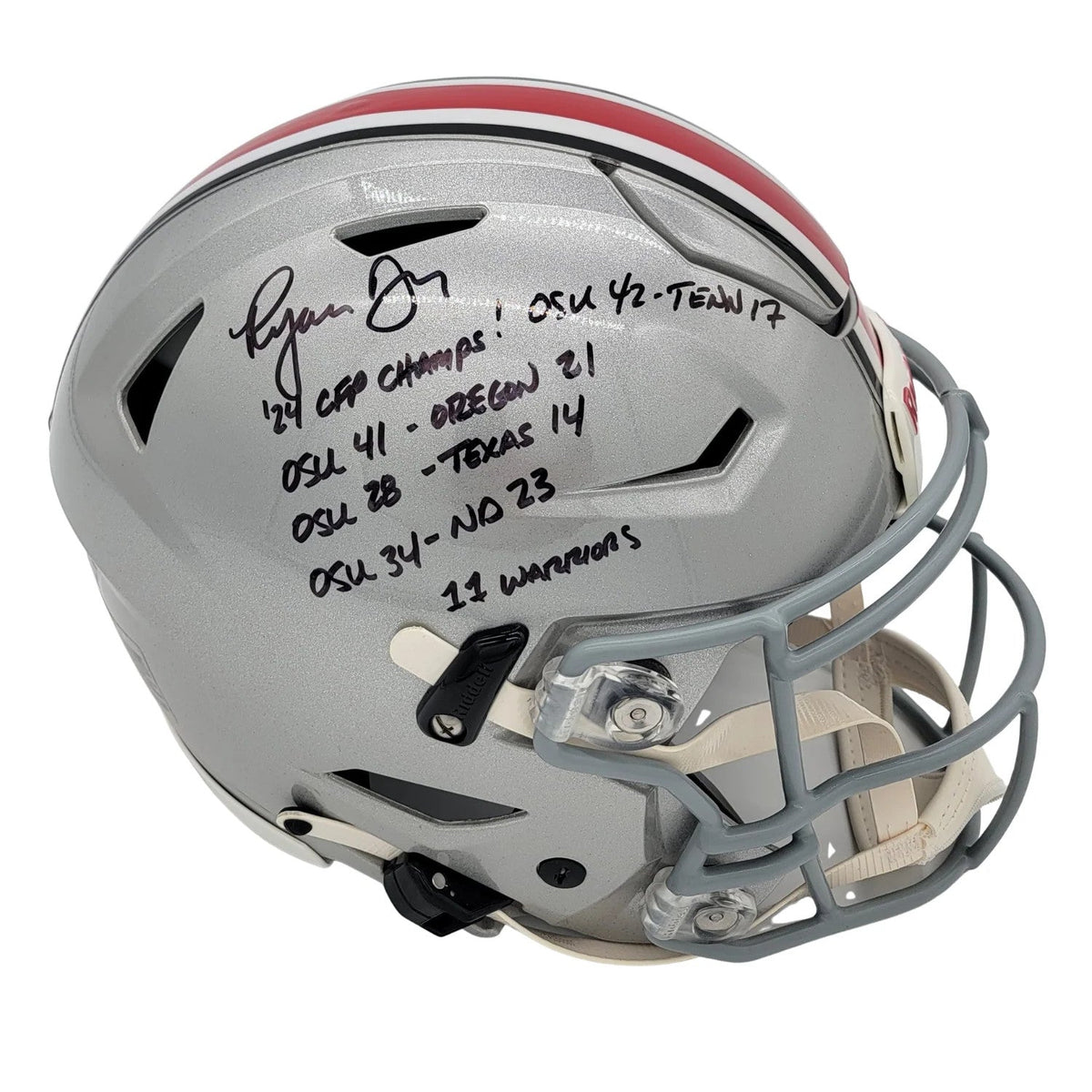 Ryan Day Autographed Ohio State Speed Flex Helmet LTD ED '24 CFP Champs Beckett