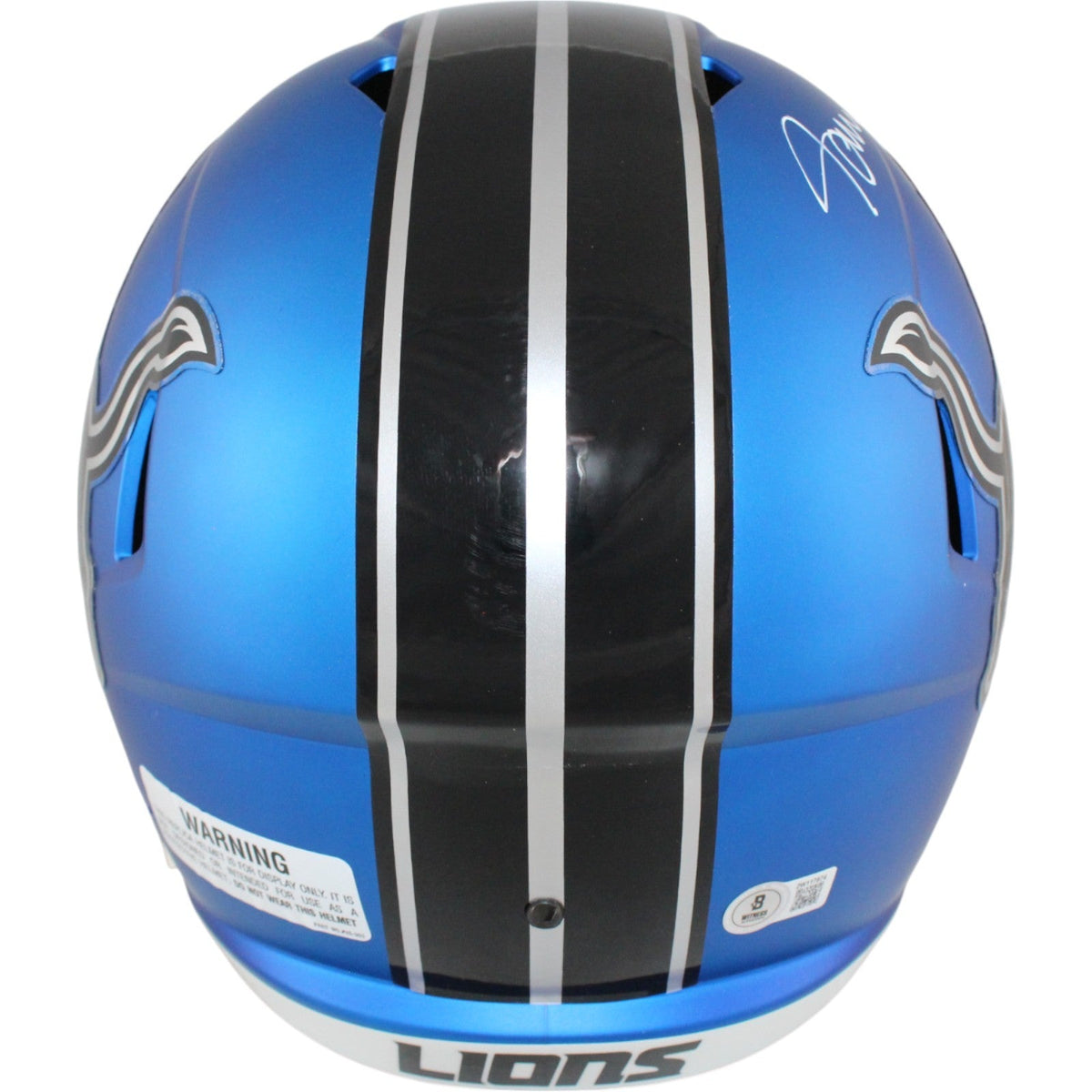 Jameson Williams Autographed Detroit Lions F/S 24 Alt Helmet Beckett 51296