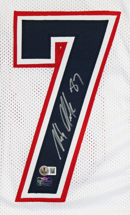 Rob Gronkowski Authentic Signed White Pro Style Jersey Autographed BAS Witnessed