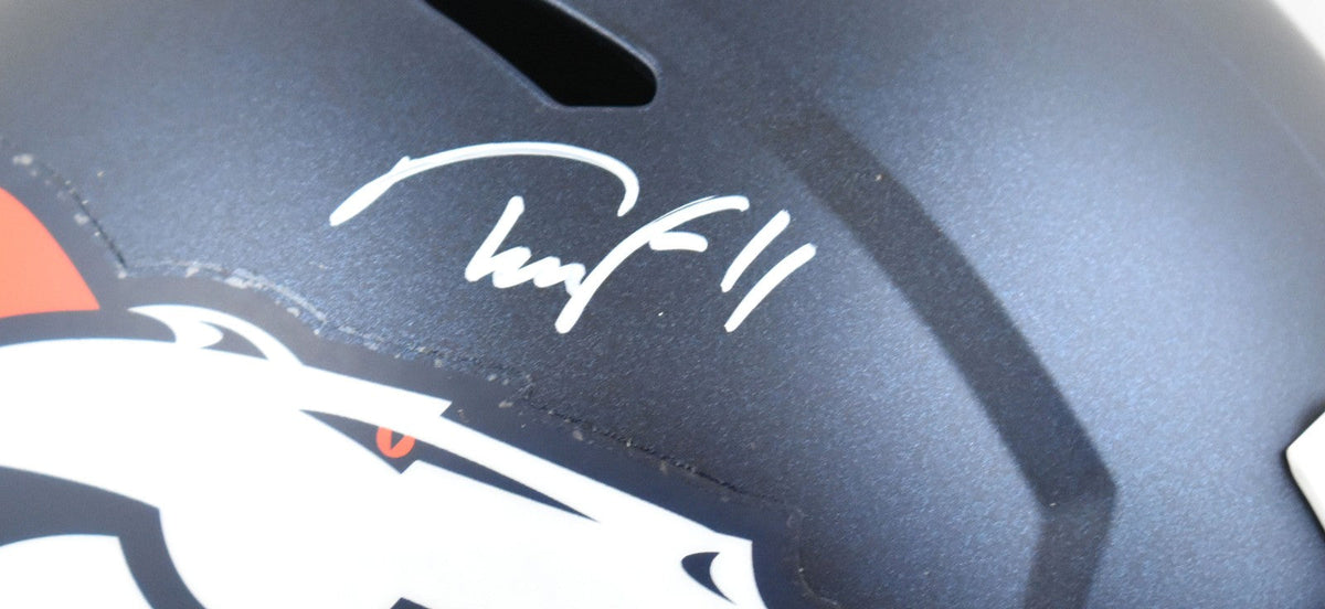 Troy Franklin Autographed Denver Broncos F/S Helmet - Beckett W Hologram *White