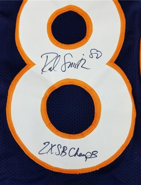 Rod Smith "2x SB Champs" Signed Denver Broncos Home Blue Jersey (JSA COA)