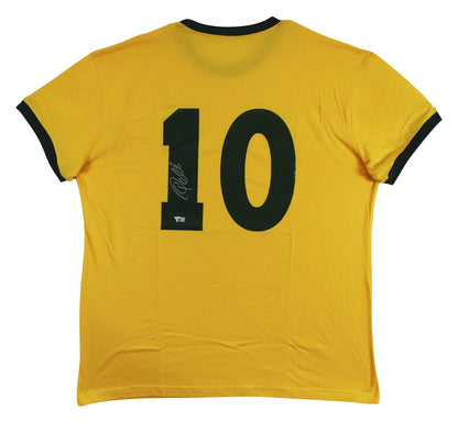 Pele Authentic Signed Brazil Yellow Jersey Autographed Fanatics #A788628