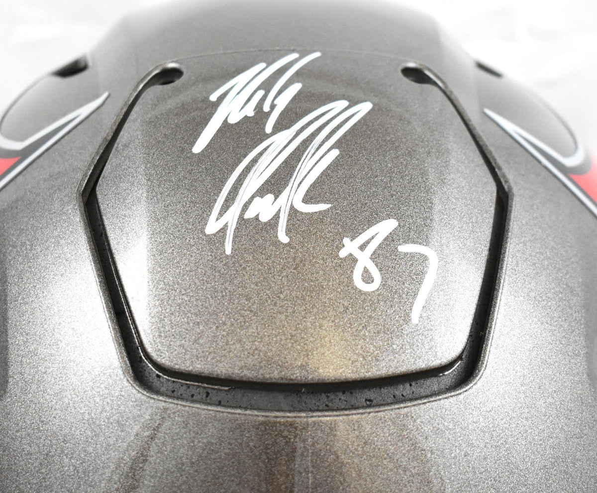 Rob Gronkowski Signed Tampa Bay Buccaneers F/S SpeedFlex Helmet- Beckett W Holo