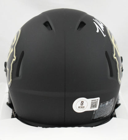 Travis Hunter Autographed Colorado Buffaloes Speed Mini Helmet - Beckett W Holo