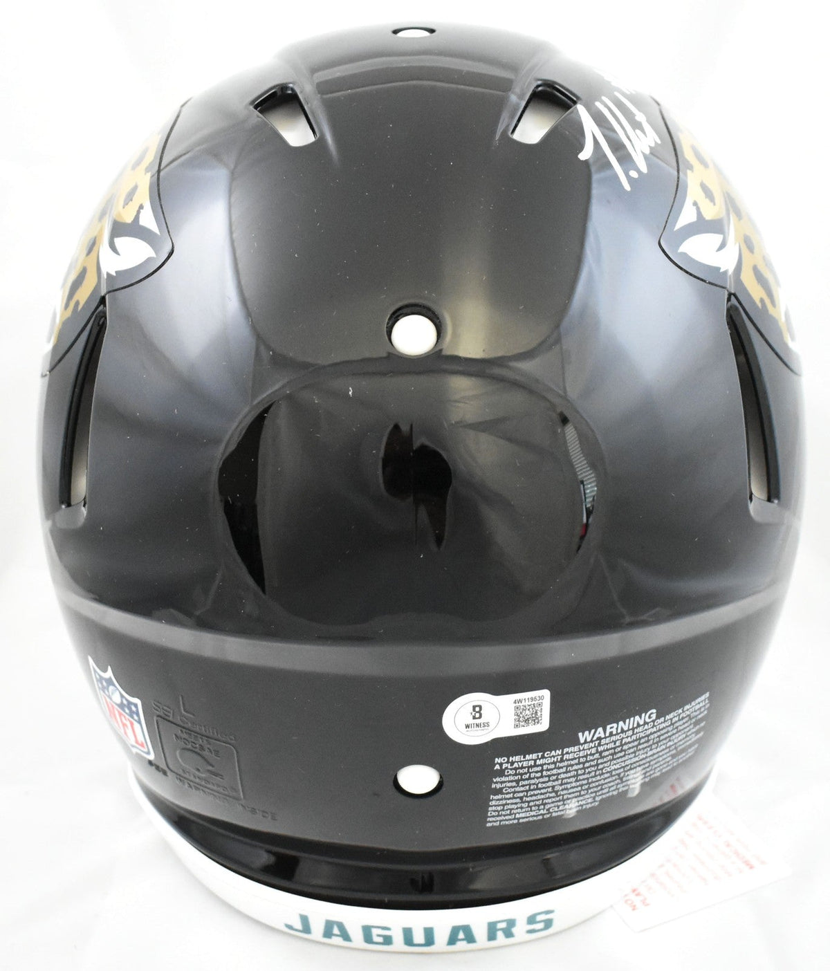 Travis Hunter Signed Jacksonville Jaguars F/S Speed Authentic Helmet - Beckett W