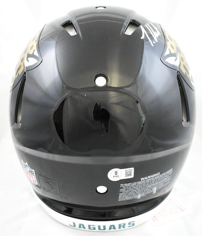 Travis Hunter Signed Jacksonville Jaguars F/S Speed Authentic Helmet - Beckett W