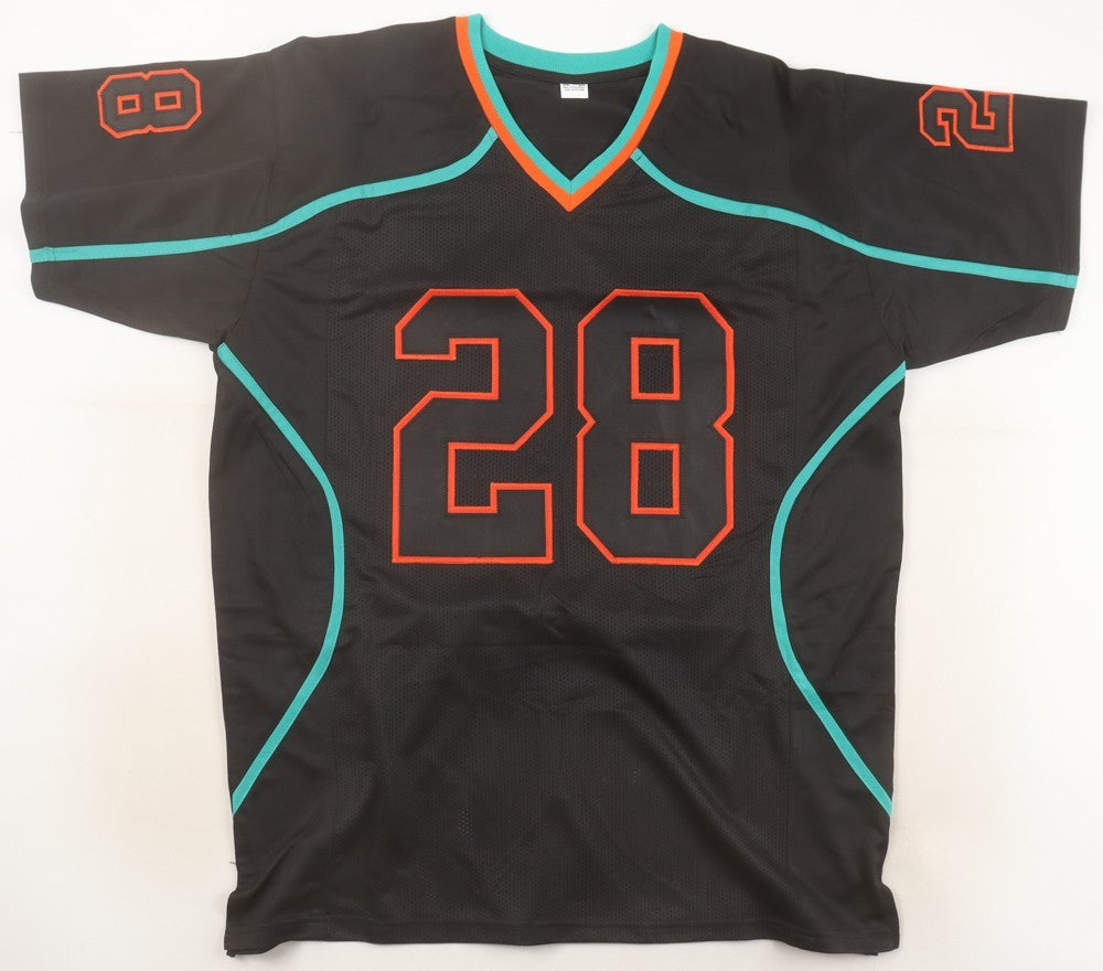 De'von Achane Signed Miami Dolphins Alternate Jersey (Beckett) 2023 Draft Pck RB