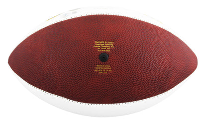 Sapp, Barber, Alstott & Brooks Signed Wilson White Panel Football W/ Case BAS W