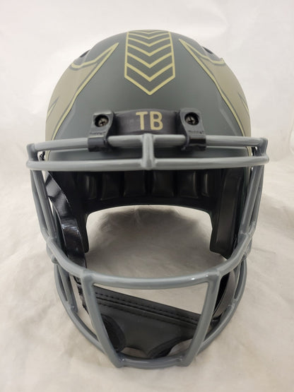 BAKER MAYFIELD SIGNED TAMPA BAY BUCCANEERS F/S STS4 SPEED REP HELMET BAS QR