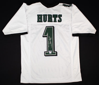 Jalen Hurts Signed Eagles White Jersey (JSA COA) Philadelphia Q B. / Oklahoma