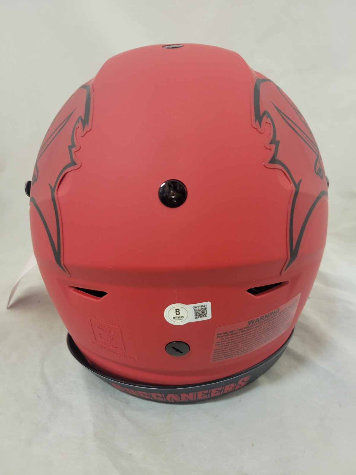 BAKER MAYFIELD SIGNED TAMPA BAY BUCCANEERS F/S RAVE SPEEDFLEX HELMET BECKETT QR