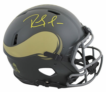 Vikings Randy Moss Signed STS IV Full Size Speed Proline Helmet W/ Case BAS Wit