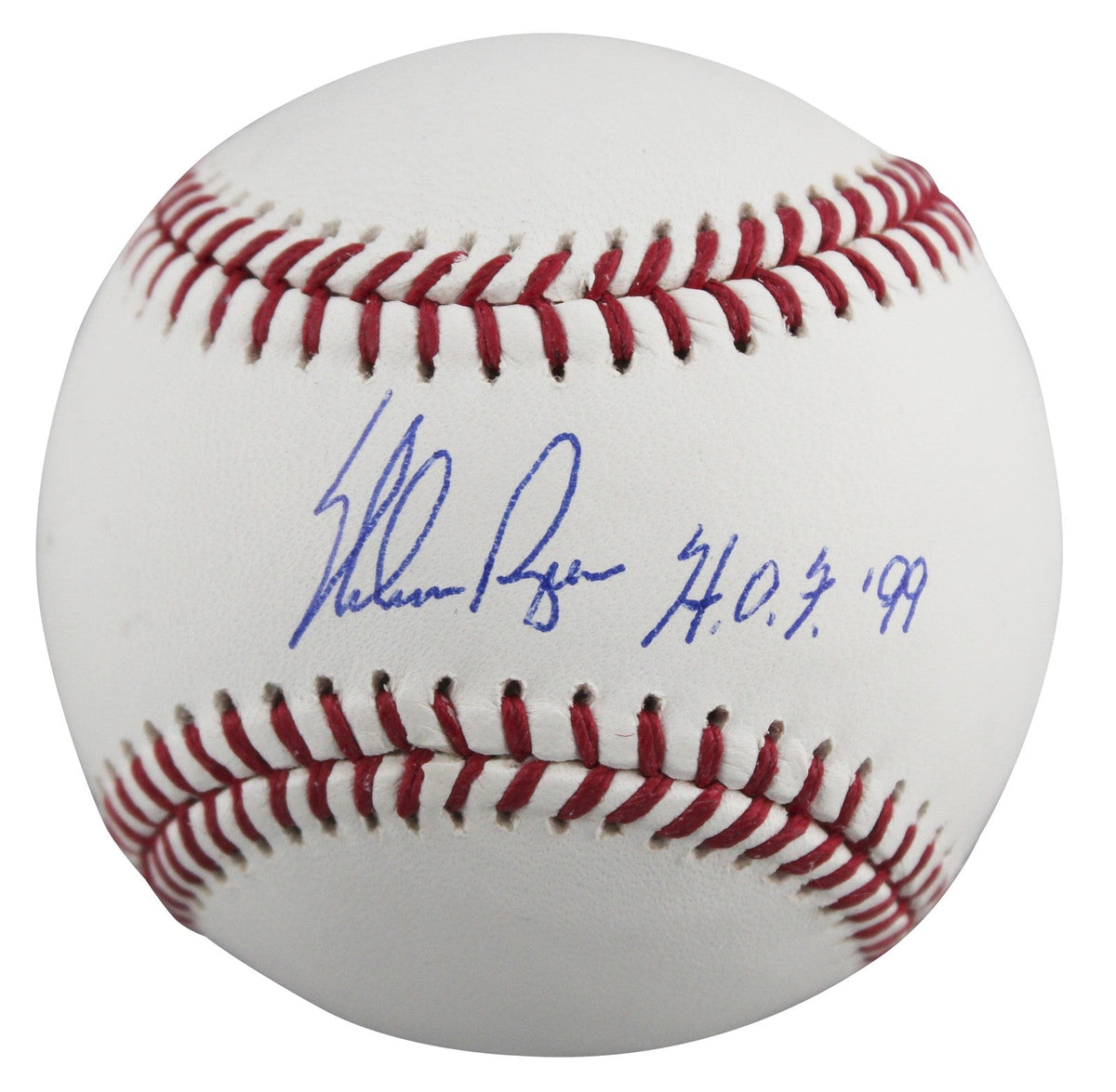 Rangers Nolan Ryan "HOF 99" Authentic Signed Robert Manfred Oml Baseball BAS