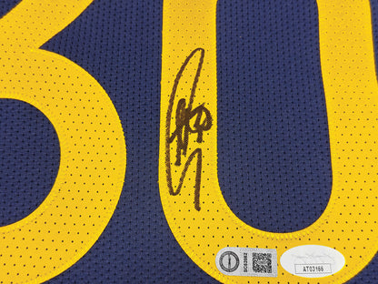 WARRIORS STEPHEN CURRY AUTOGRAPHED NIKE AUTHENTIC ICON JERSEY 48 JSA 235686