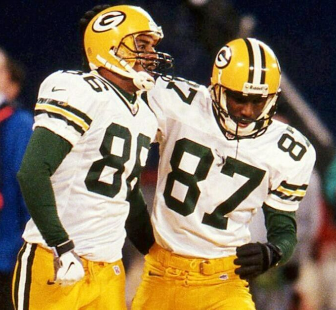 Super Bowl XXXI Packers Jersey Signed 4/ Freeman, Rison, Brooks & Chmura JSA COA