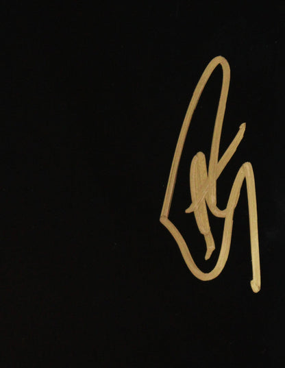 Warriors Stephen Curry Authentic Signed 16x20 Trophy Blackout Photo JSA #AS85100