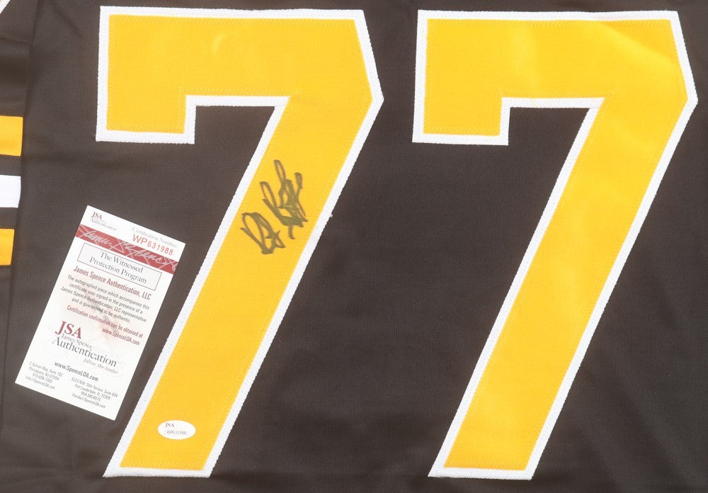 Ray Bourque Signed Boston Bruins Throwback Jersey (JSA COA) 19xAll Star/ Defense