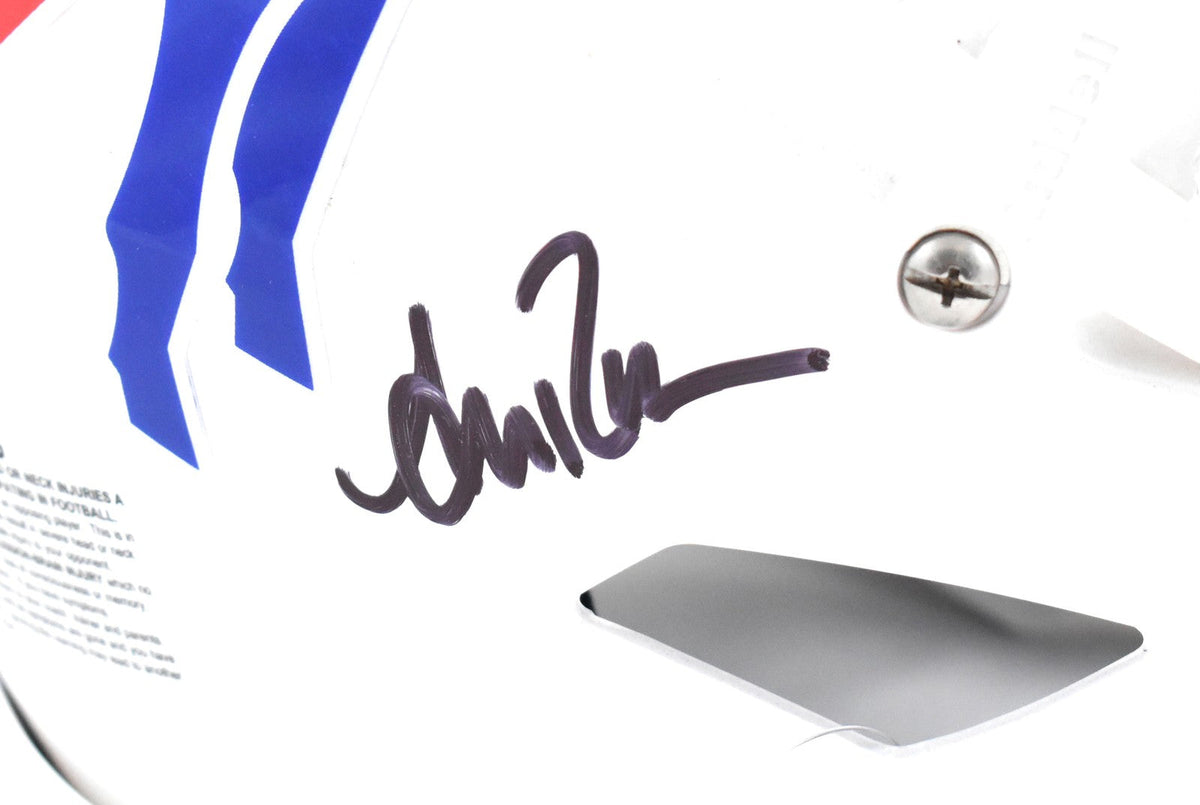 Jim Kelly Andre Reed Thurman Thomas Signed Bills F/S SpeedFlex Helmet-Beckett W
