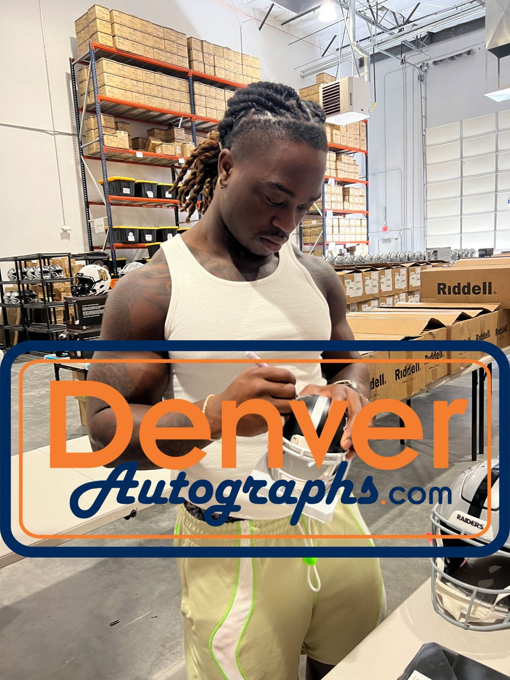 Ashton Jeanty Signed Las Vegas Raiders Blaze Mini Helmet Full Auto Beckett 53222