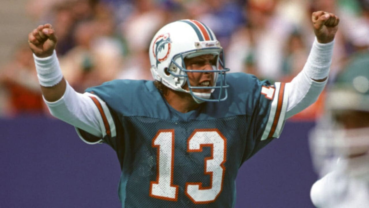 Dan Marino Signed Miami Dolphins Career Highlight Stat Jersey (Marino) HOF Q.B.