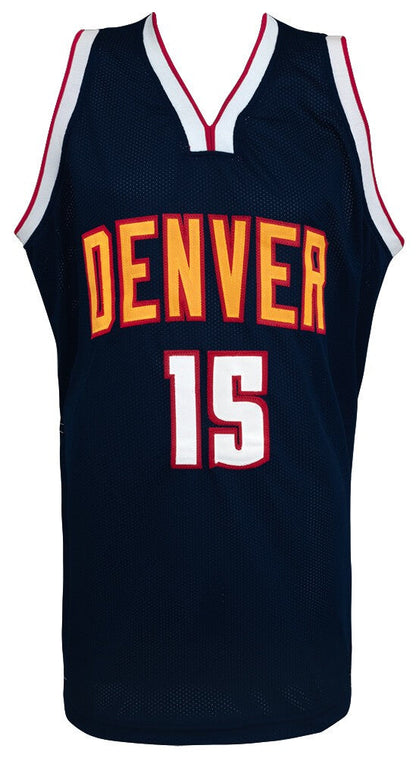 Nikola Jokic (DENVER NUGGETS) Signed Navy Custom Basketball Jersey - (JSA COA)