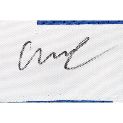 Abdul Carter Autographed Pro Style sz XL Blue Jersey Beckett Witness 51259