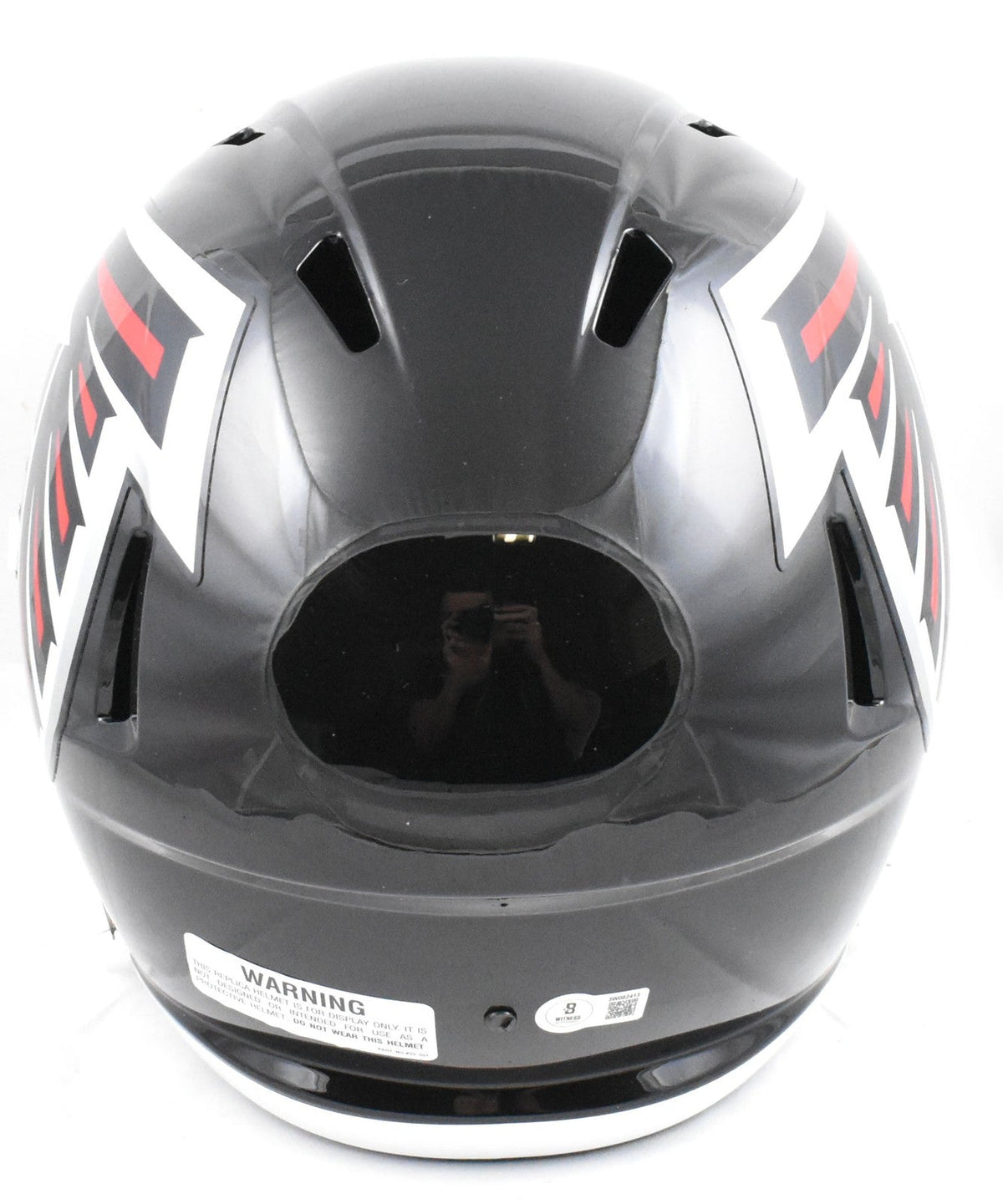 Julio Jones Autographed Atlanta Falcons F/S Speed Helmet -Beckett W Holo*Silver