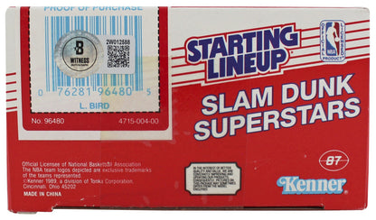 Celtics Larry Bird Signed Sealed 1989 Starting Lineup Slam Dunk BAS W #2W012588