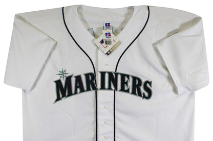 Mariners Felix Hernandez Signed White Russell Athletic Rookie #59 Jersey BAS