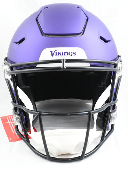Jordan Addison Autographed Vikings F/S SpeedFlex Helmet - Beckett W Hologram