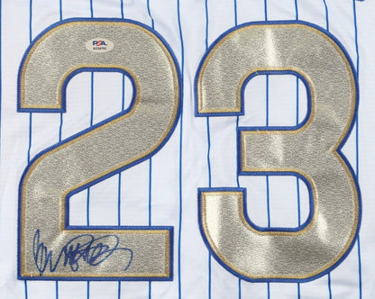 Ryne Sandberg Signed Chicago Cubs Majestic 2016 World Series Jersey (PSA) HOF 05
