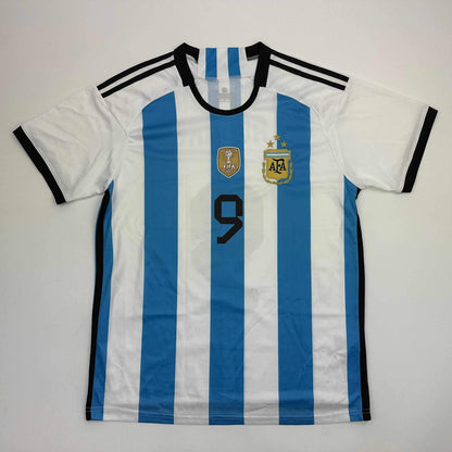 Autographed/Signed Julian Alvarez Argentina Blue/White Soccer Jersey Beckett COA