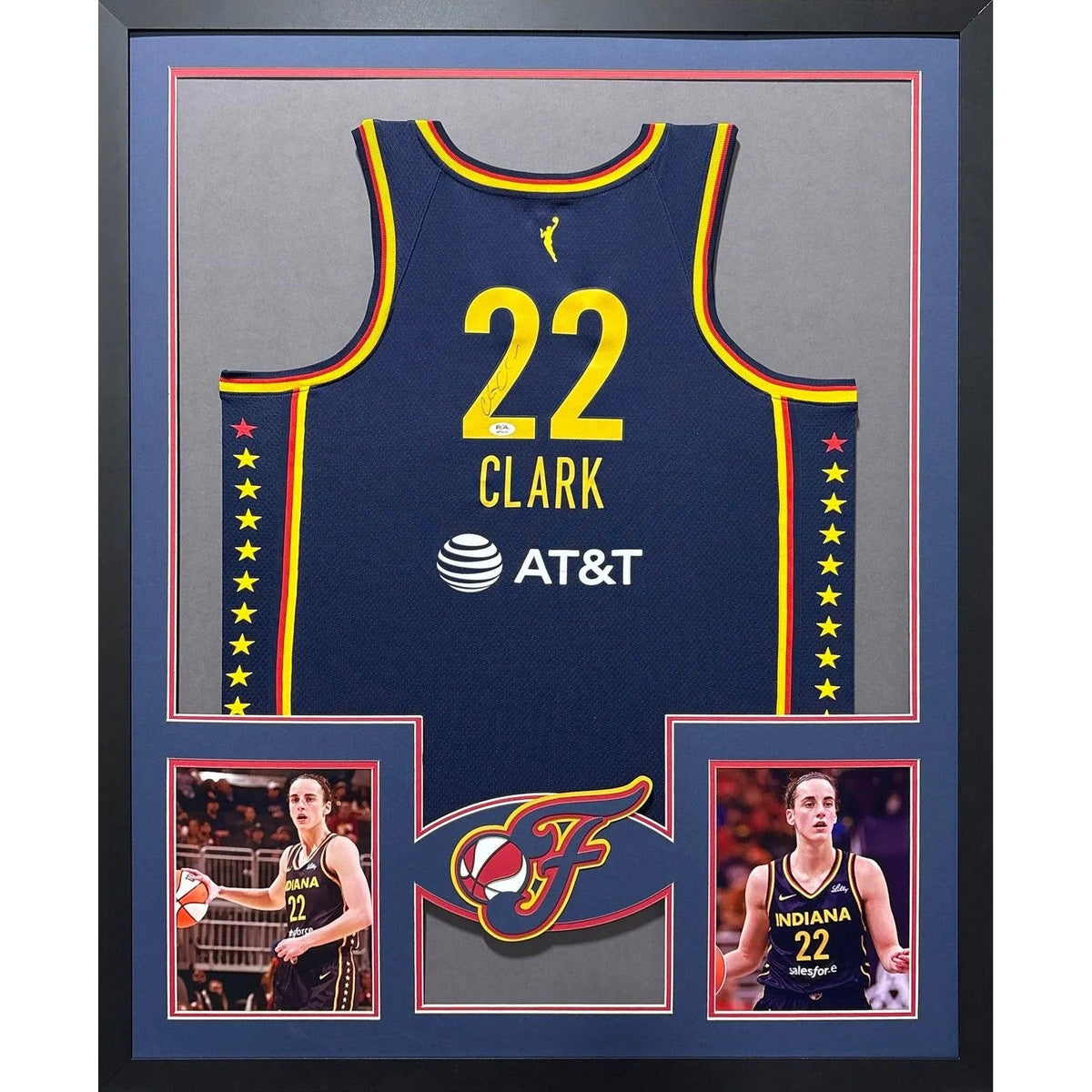 Caitlin Clark Autographed Signed Framed Indiana Fever Jersey PSA/DNA