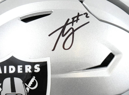 Ashton Jeanty Autographed Las Vegas Raiders F/S SpeedFlex Helmet Beckett W Holo