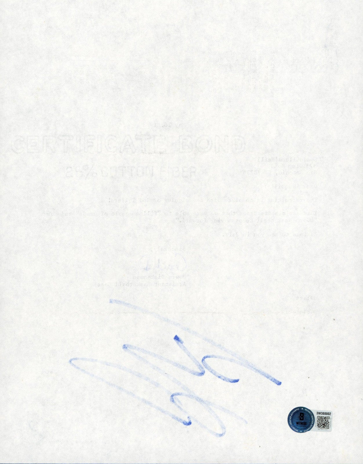 Shaquille O'Neal Signed 1988 University of Connecticut Recruitment Letter BAS