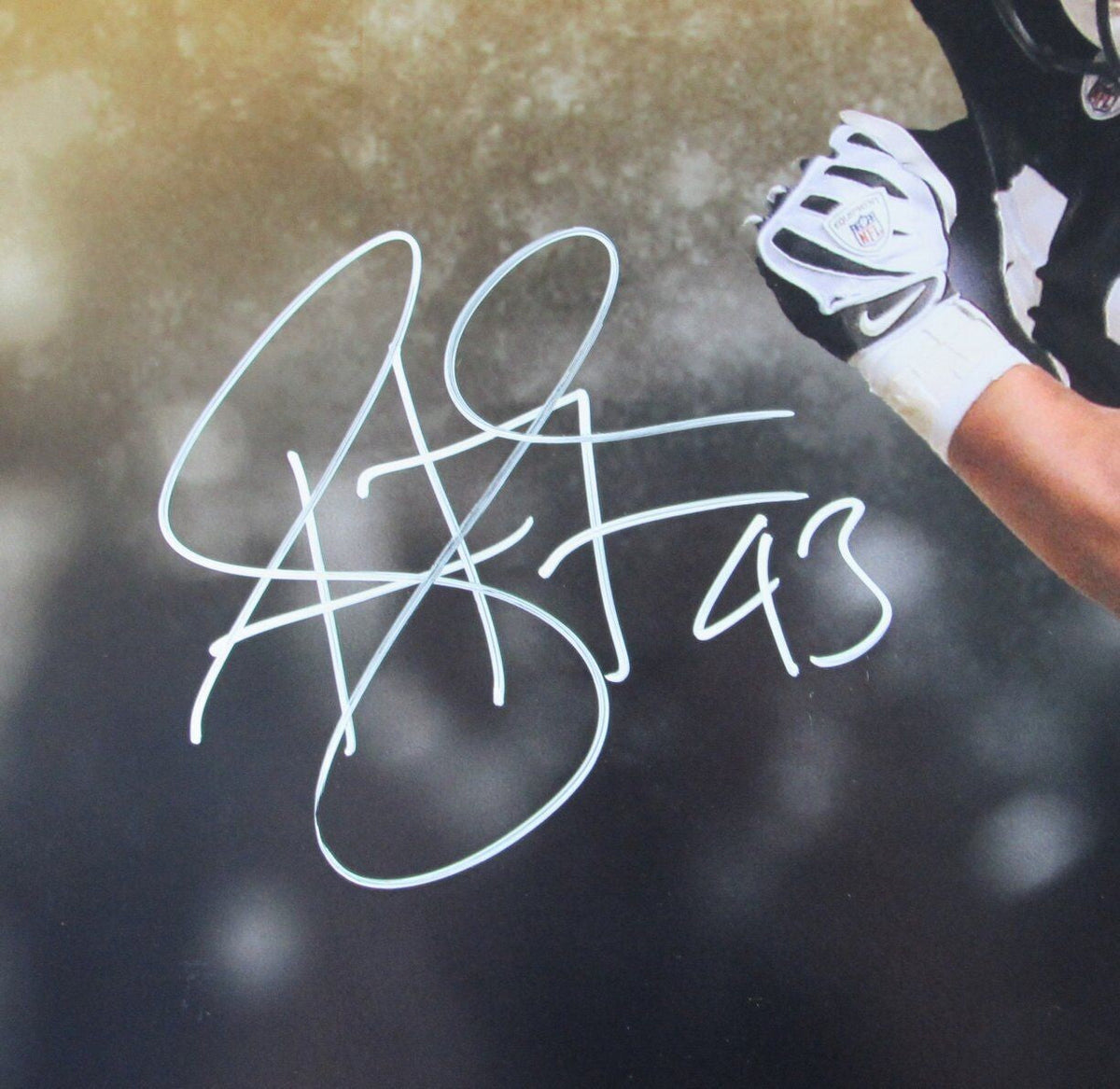 Troy Polamalu HOF Steelers Signed/Autographed 16x20 Photo Beckett 161939
