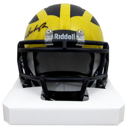 Jim Harbaugh Signed/Auto Mini Football Helmet Michigan Coach Fanatics 200044