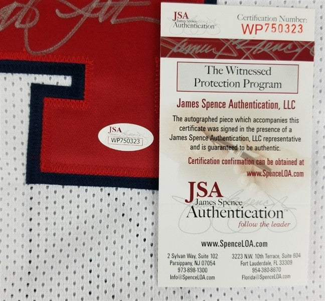 Christian Laettner Signed Team USA Jersey (JSA) 1992 Gold Medal Dream Team