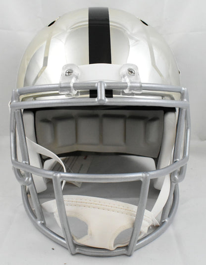Ashton Jeanty Autographed Raiders F/S Chrome Speed Helmet - Beckett W Hologram