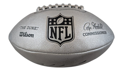 Packers Micah Parsons Signed Wilson Replica Duke Silver Football W/ Case Fan